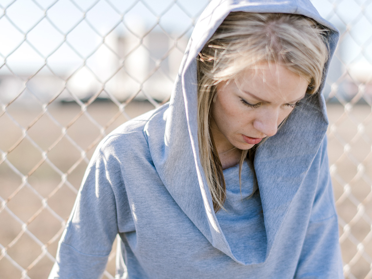 Gray Fitness Hoodie